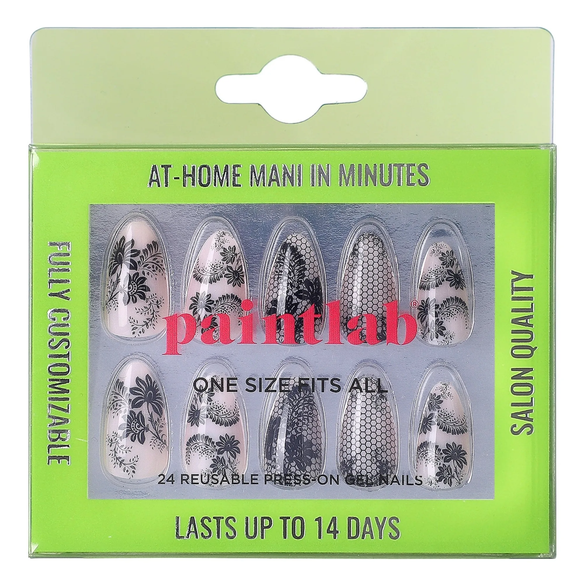 Lacey Short Almond Press-On Nails