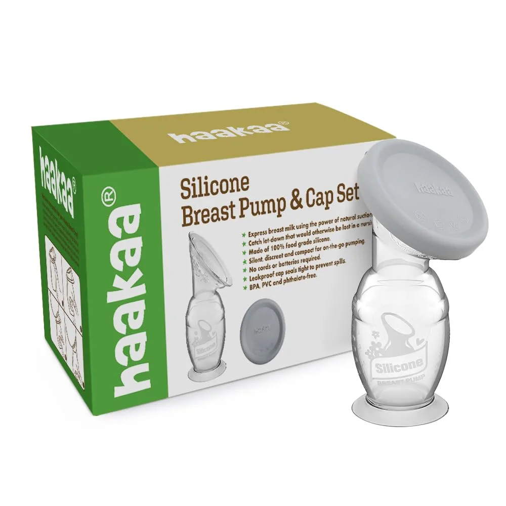 Cómo usar un extractor de leche de silicona con tapa para extracción sin manos