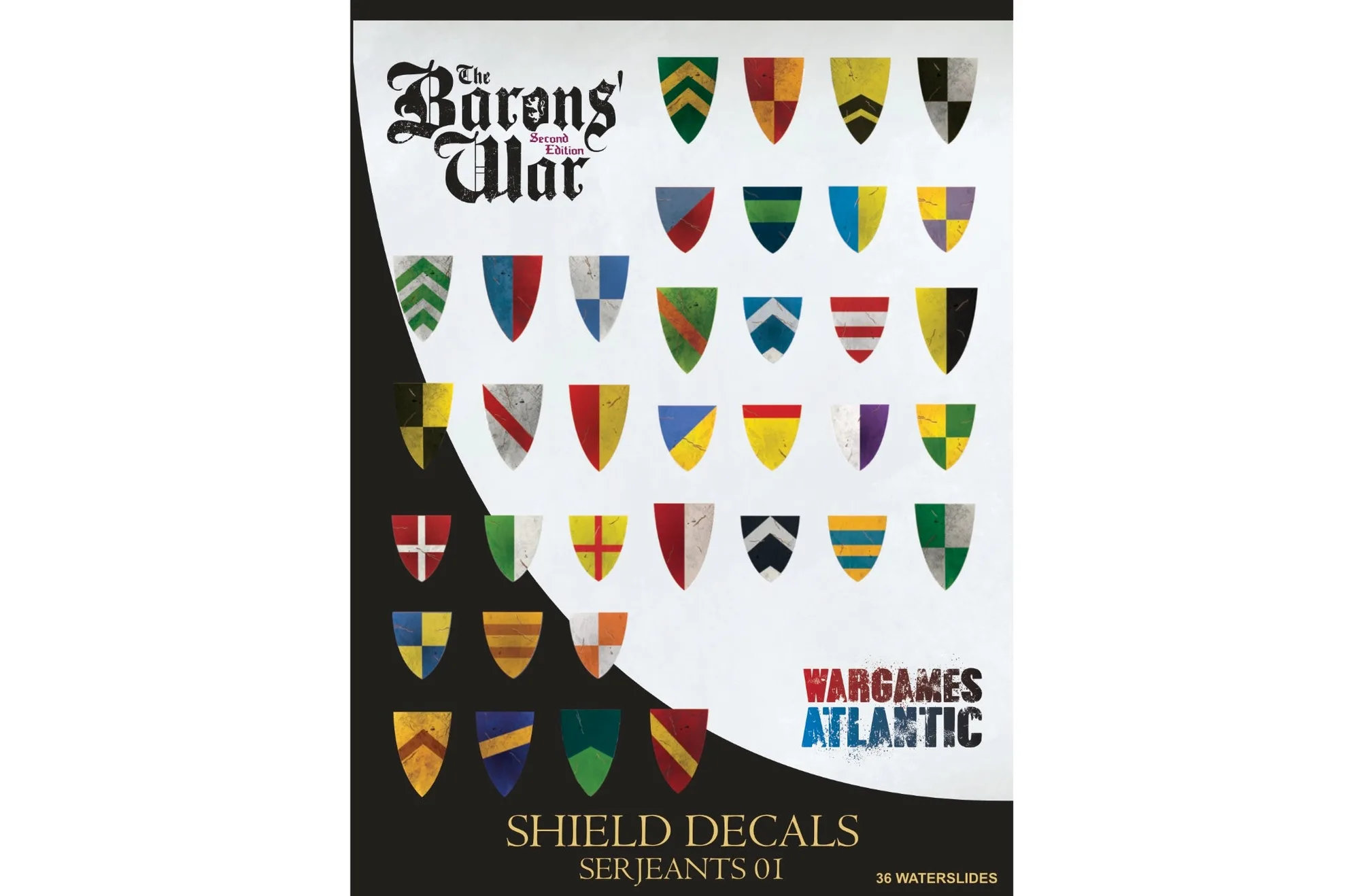 Barons' War Shield Decals (03): Serjeants 01