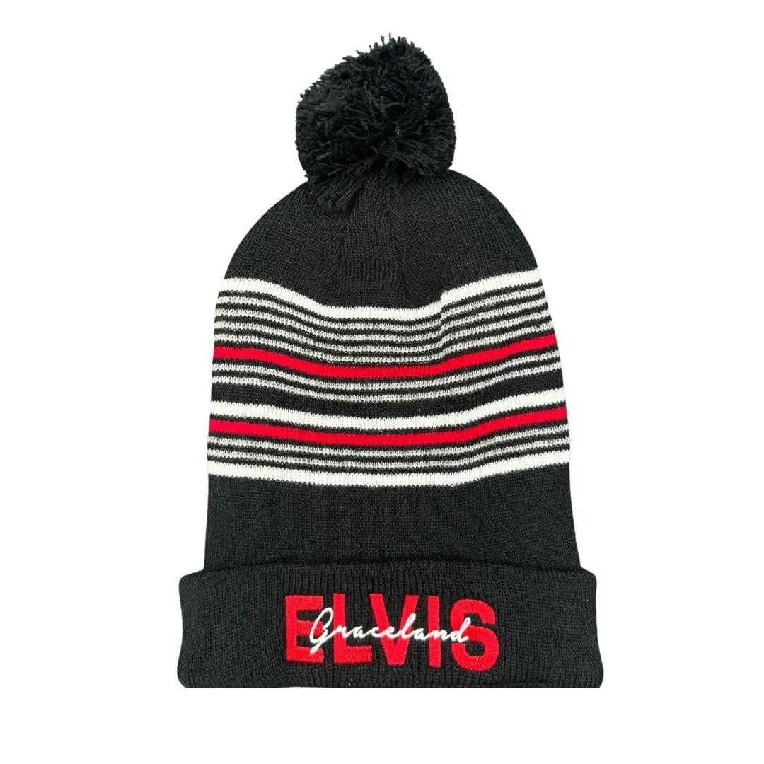 Graceland Elvis Striped Beanie