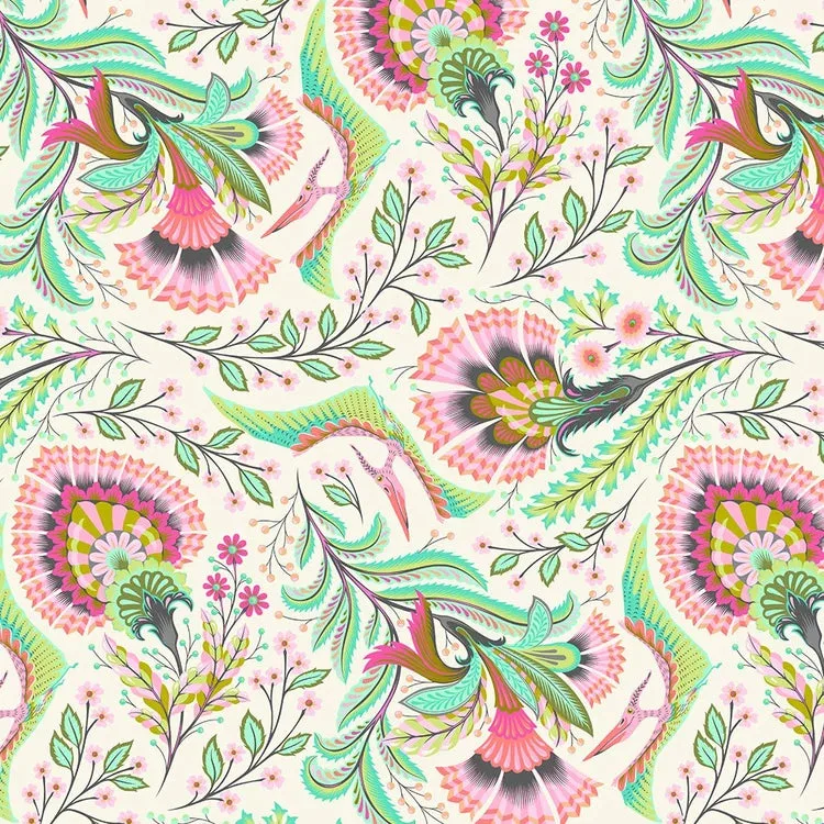 Tula Pink ROAR! Wing It - Blush 1/2 yd
