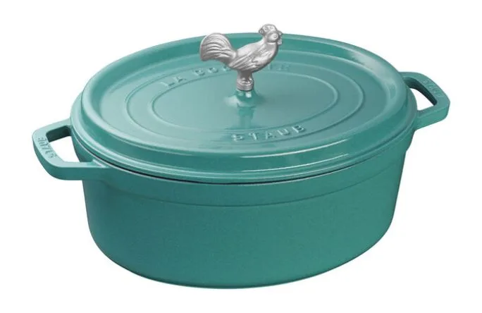 Buy Staub Cast Iron Cocotte with rooster knob
