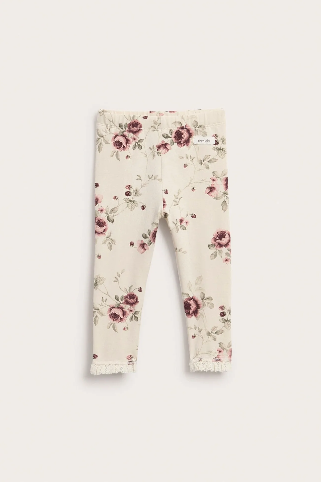 Baby floral leggings with frill