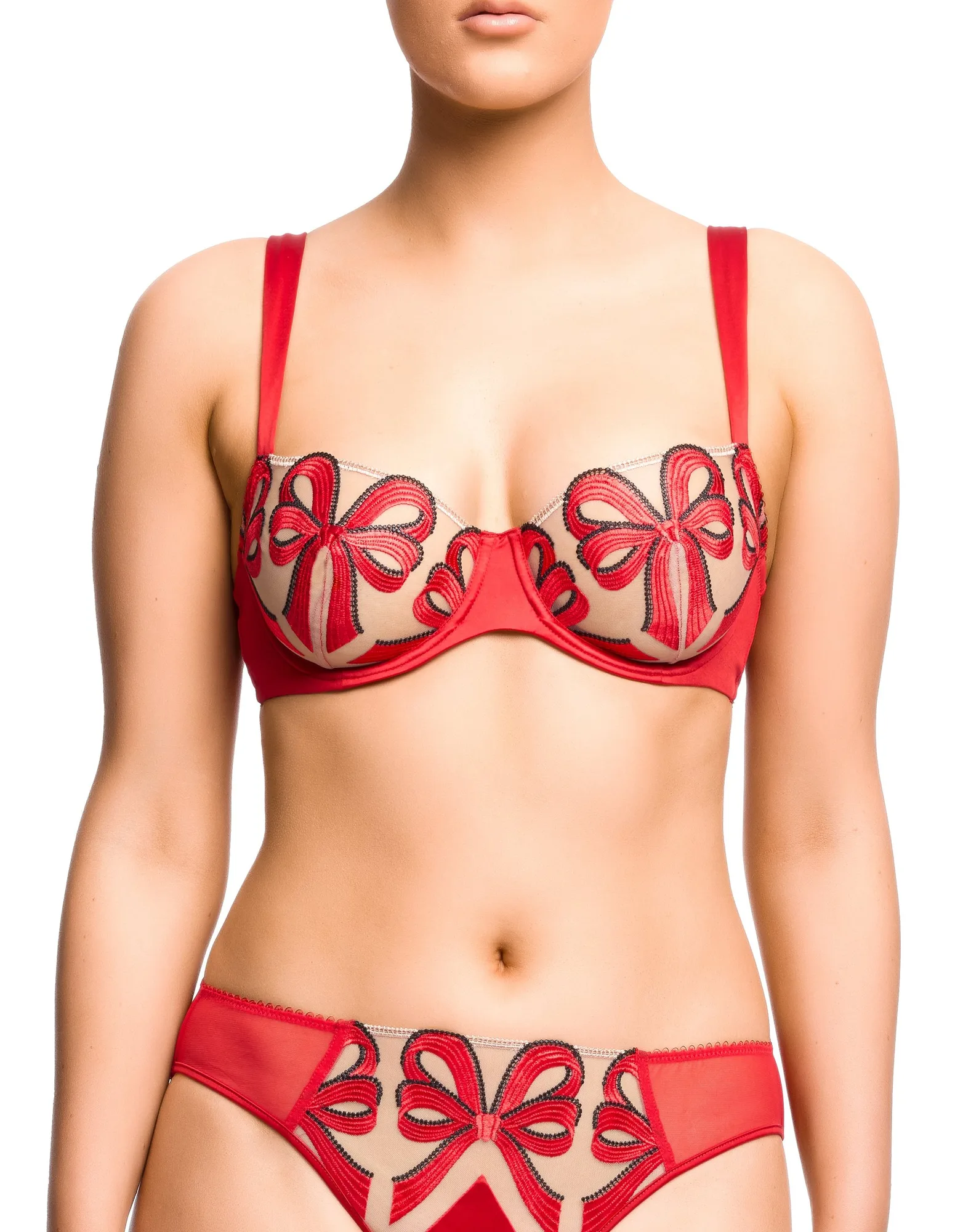 Beau Bait Balconette Underwire Bra - Scarlett Red