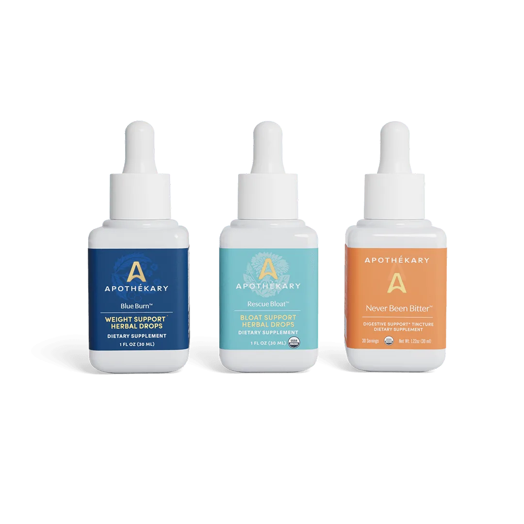 Apothékary Rescue Bloat vs. Triple Digest Trio: Which Gut Support Tincture Is Right for You?