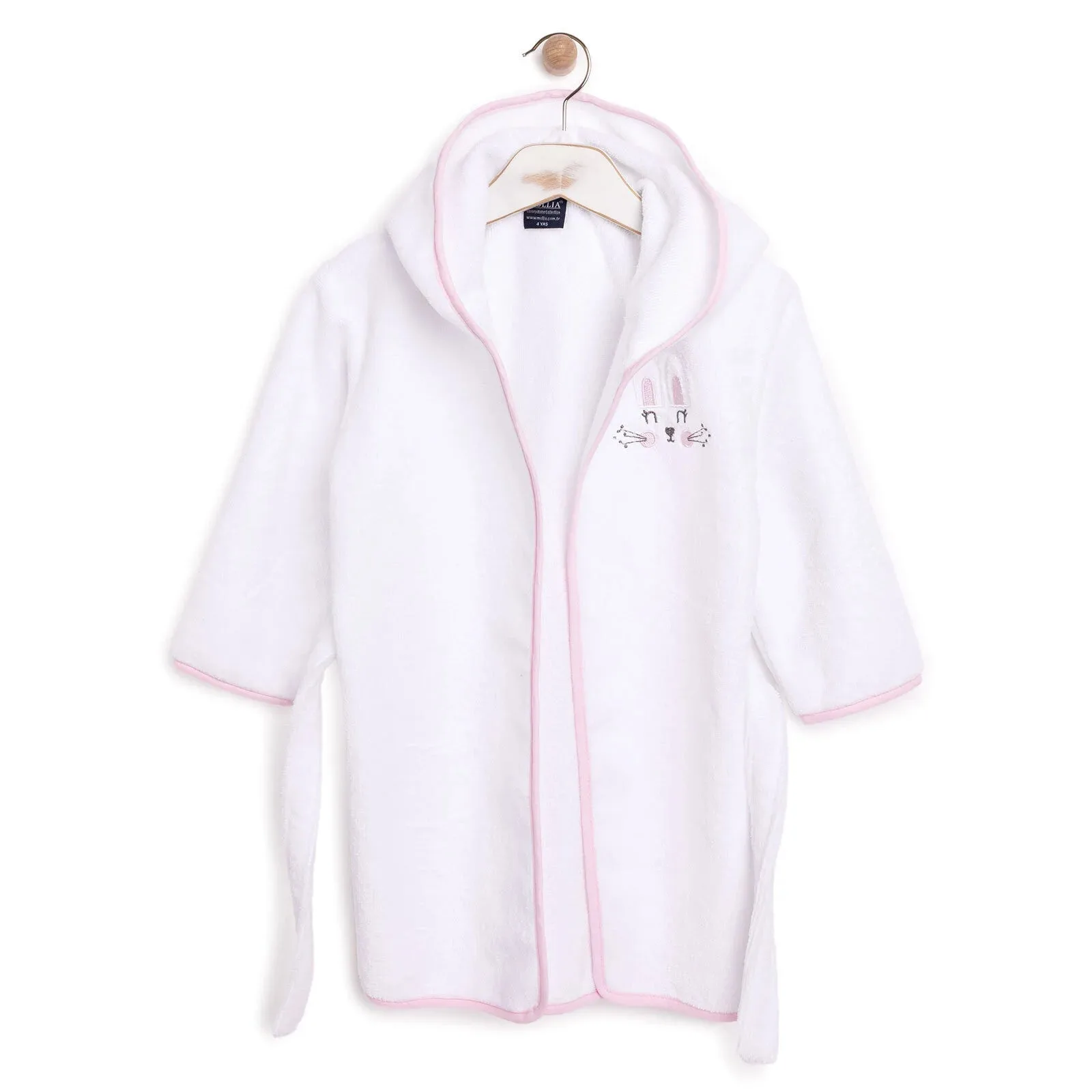 Mollia Bunny Print Towelling Baby Bathrobe (2 Years to 5 Years)