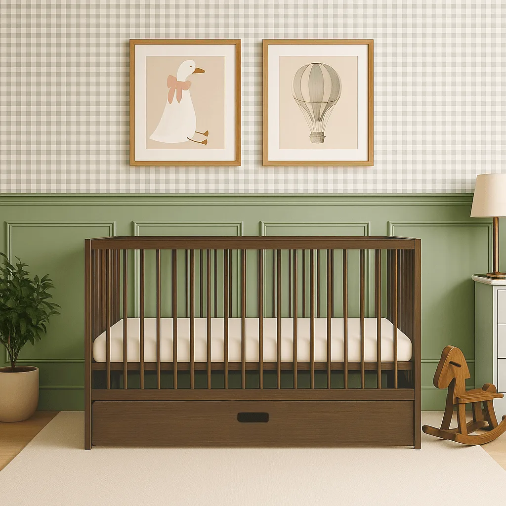 Tiroir de lit bébé (120 x 60) - Noyer