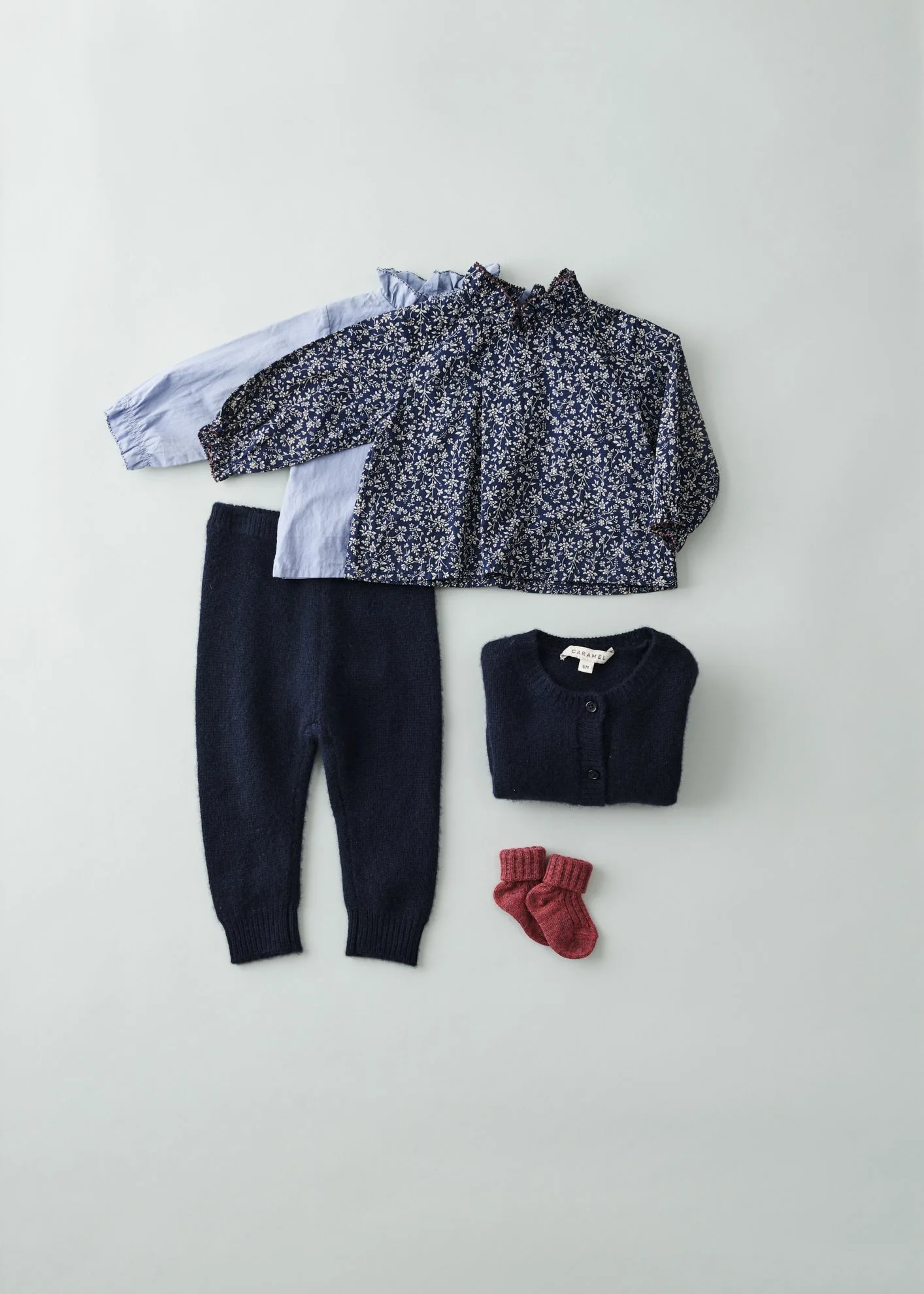 AMICIA BABY BLOUSE - SLATE BLUE