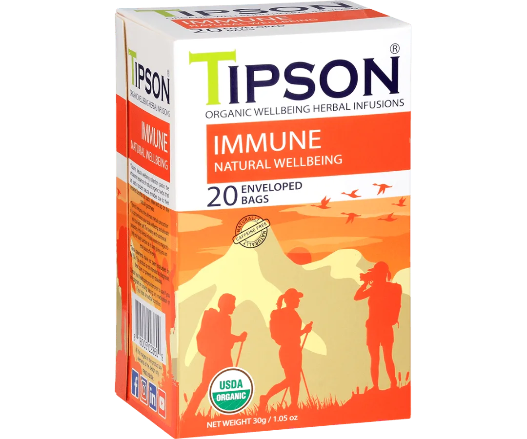 Tipson Immune - Benessere Naturale - 20 Bustine di Tè