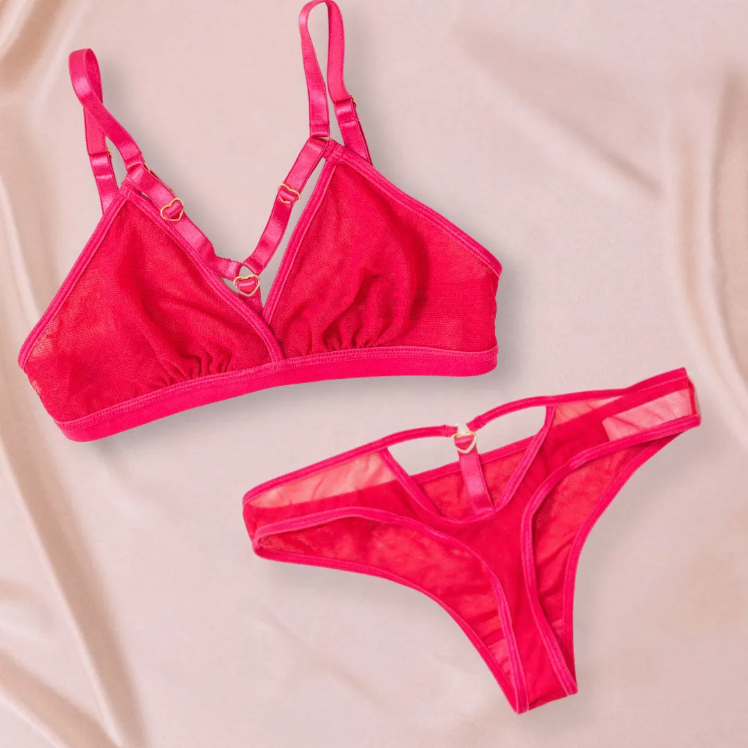 Hot Pink Strappy Lingerie Set: Styling Tips for a Bold Look