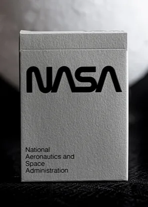 SILVER FOIL NASA WORM PLAYING CARDS