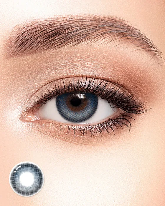Lentilles Mensuelles Keeping Lens Flu Bleu