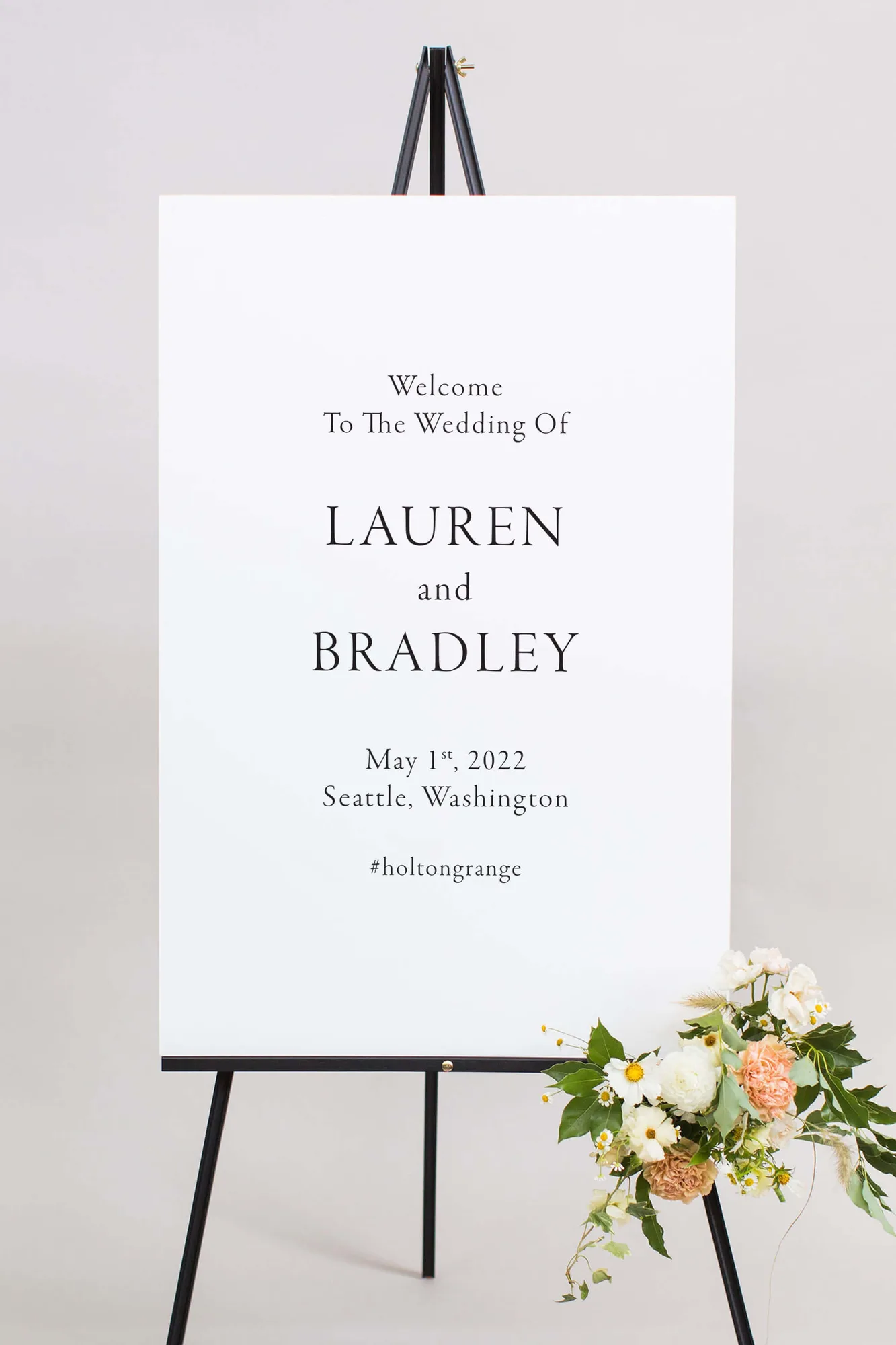 Willkommensschild Hochzeit | The Lauren