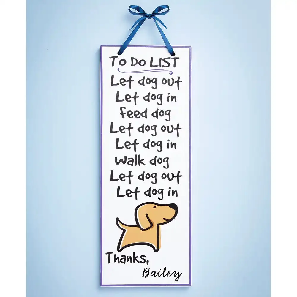 How to Display a Personalized Dog Plaque in Your Home