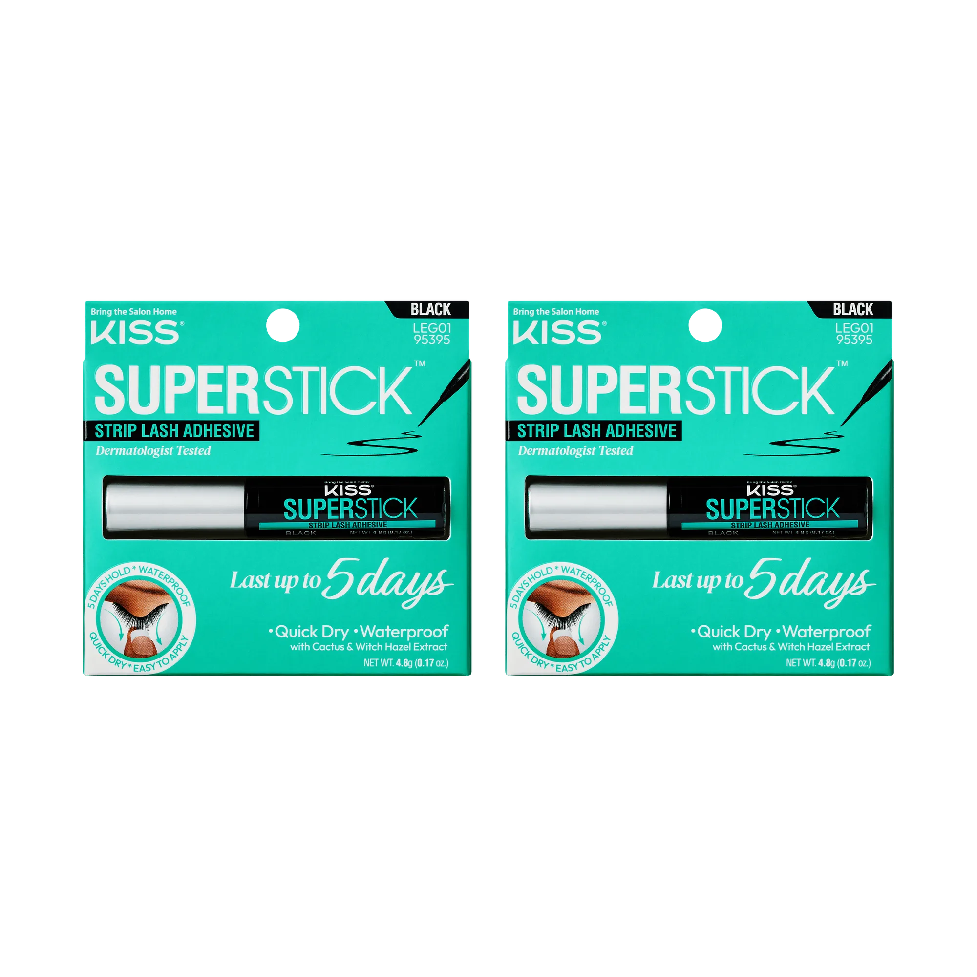 Kiss SuperStick Strip Lash Adhesive - Nero 2-Pack