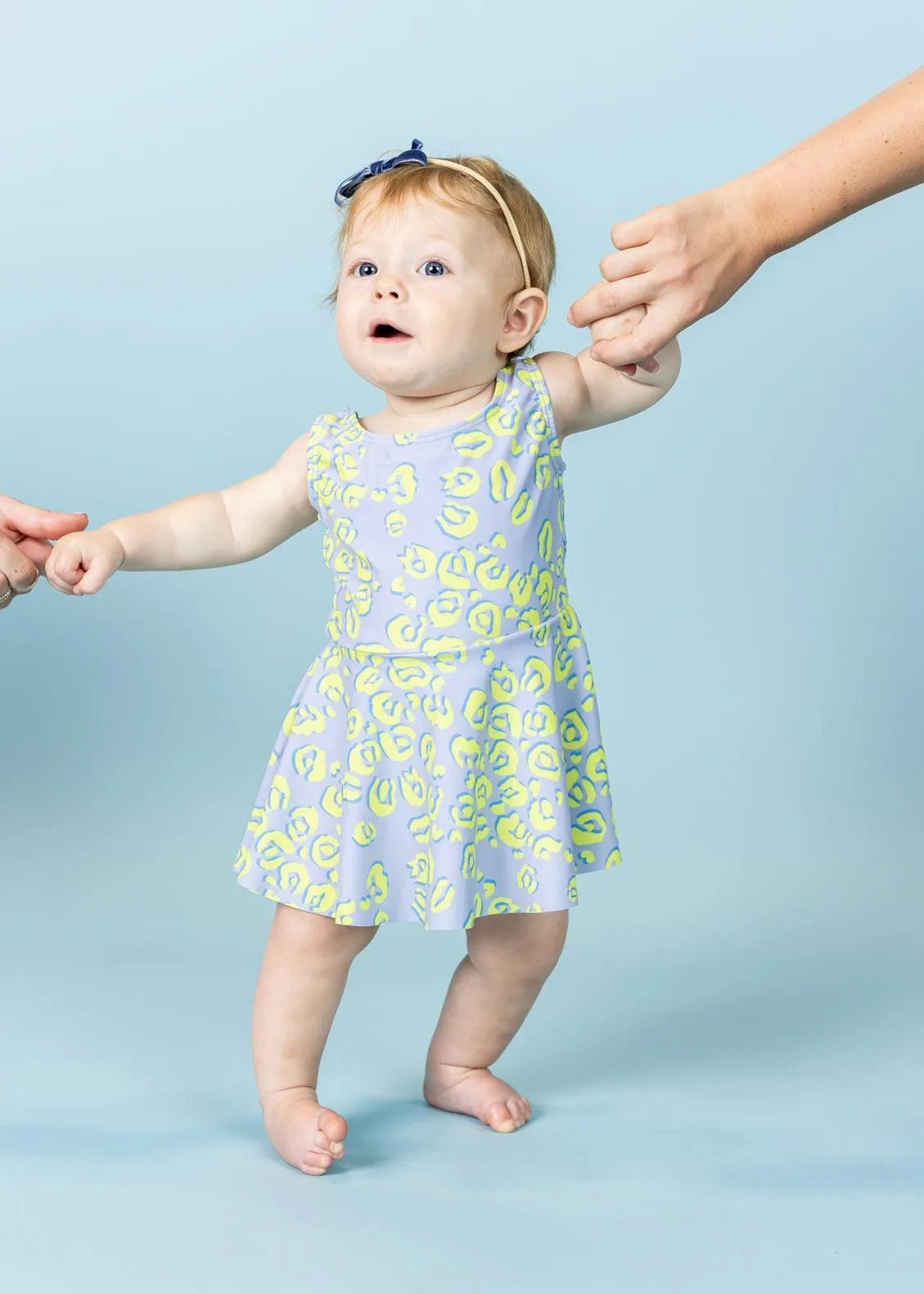 Vivid Cheetah | Baby Skirted One-Piece