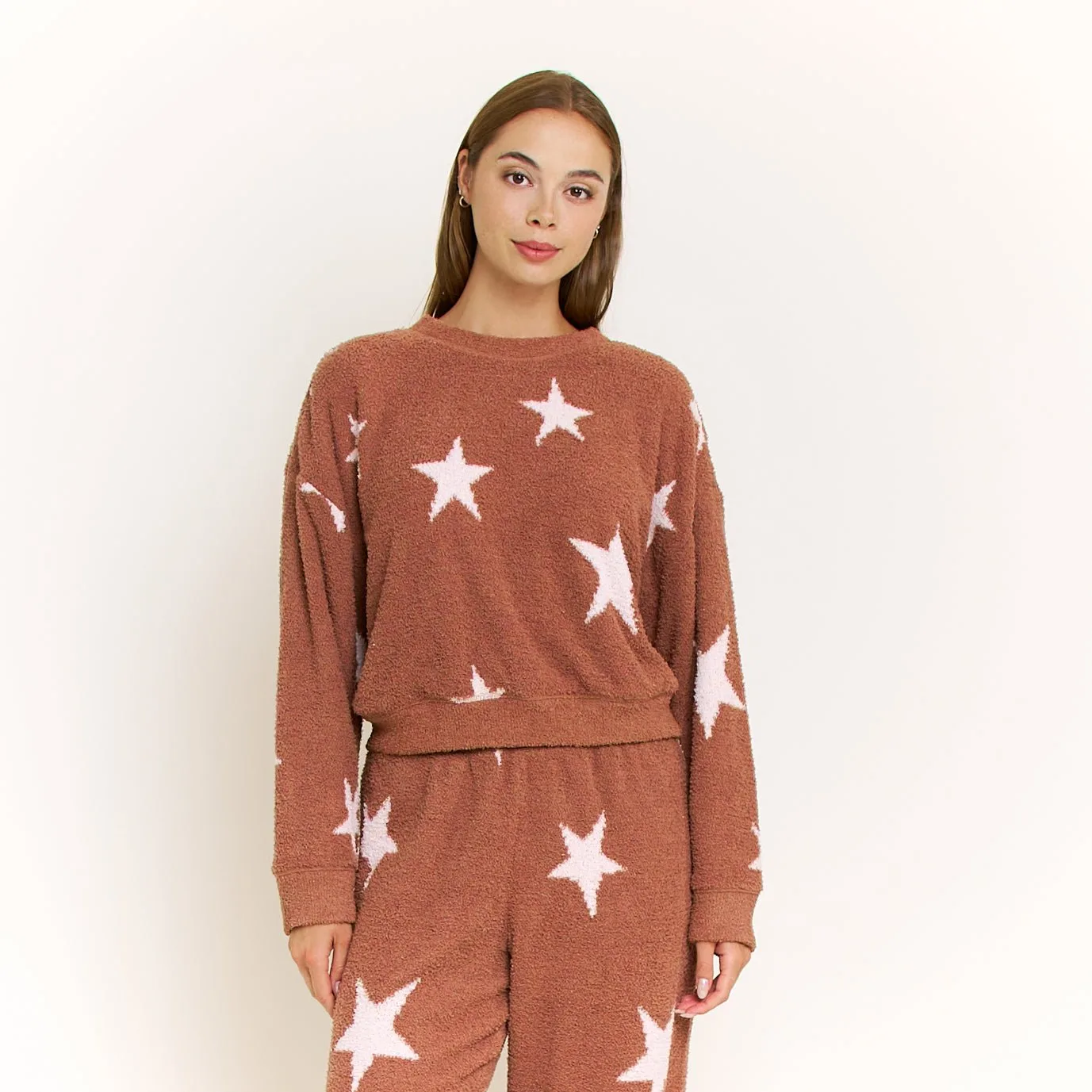 Comfort Queen Sweatshirt in Hazel Stars