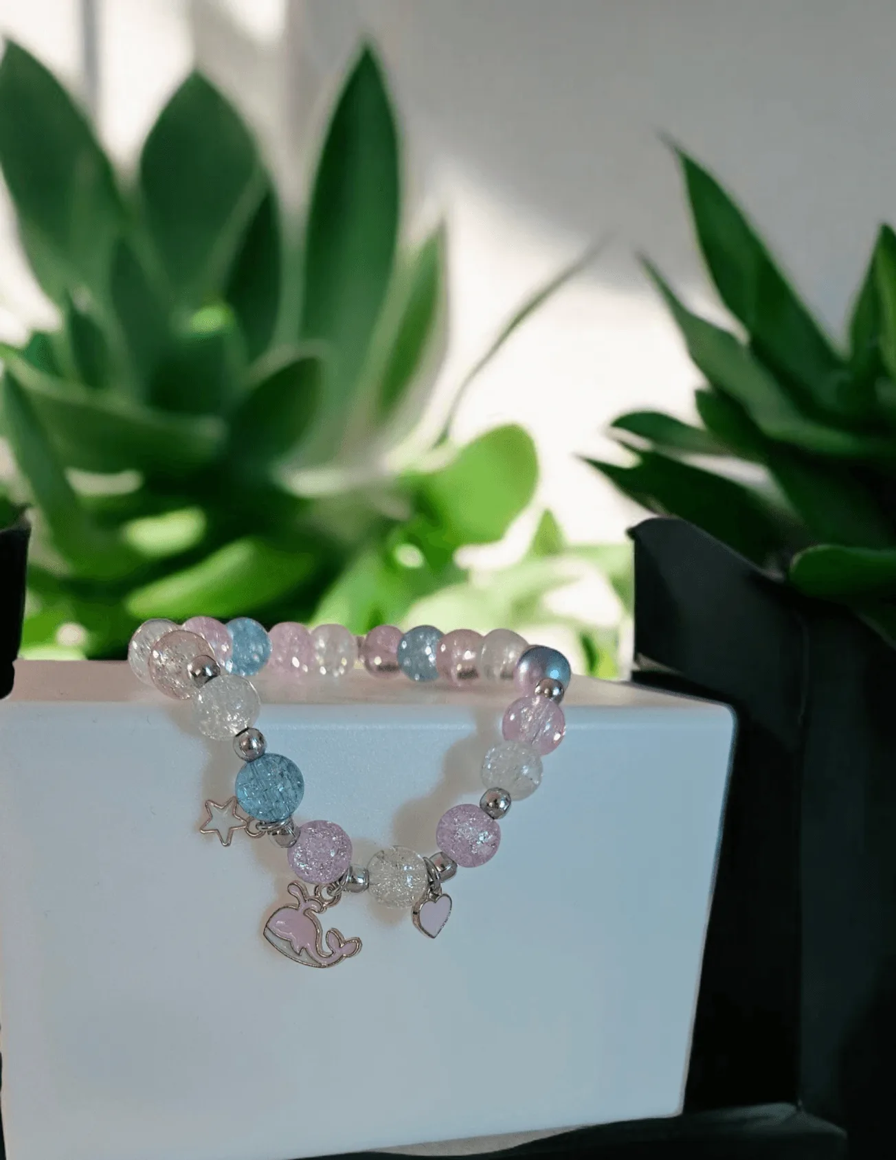 DIY Friendship Bracelet Keychain with Popcorn Beads