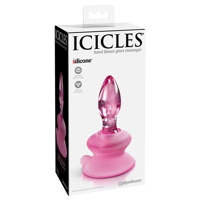 Tappi in vetro Icicles: modelli con ventosa rosa o trasparente