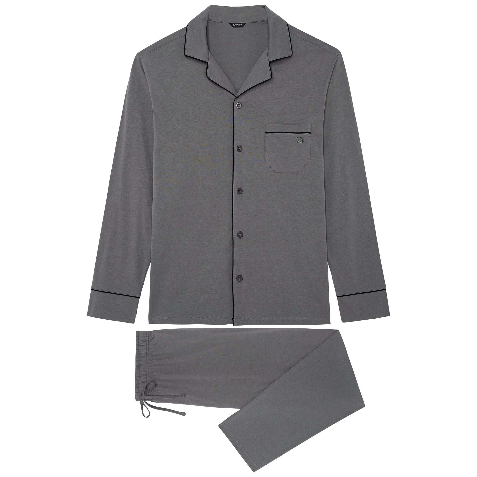 Albert Long Pajama Set | Grey 402802-00zu