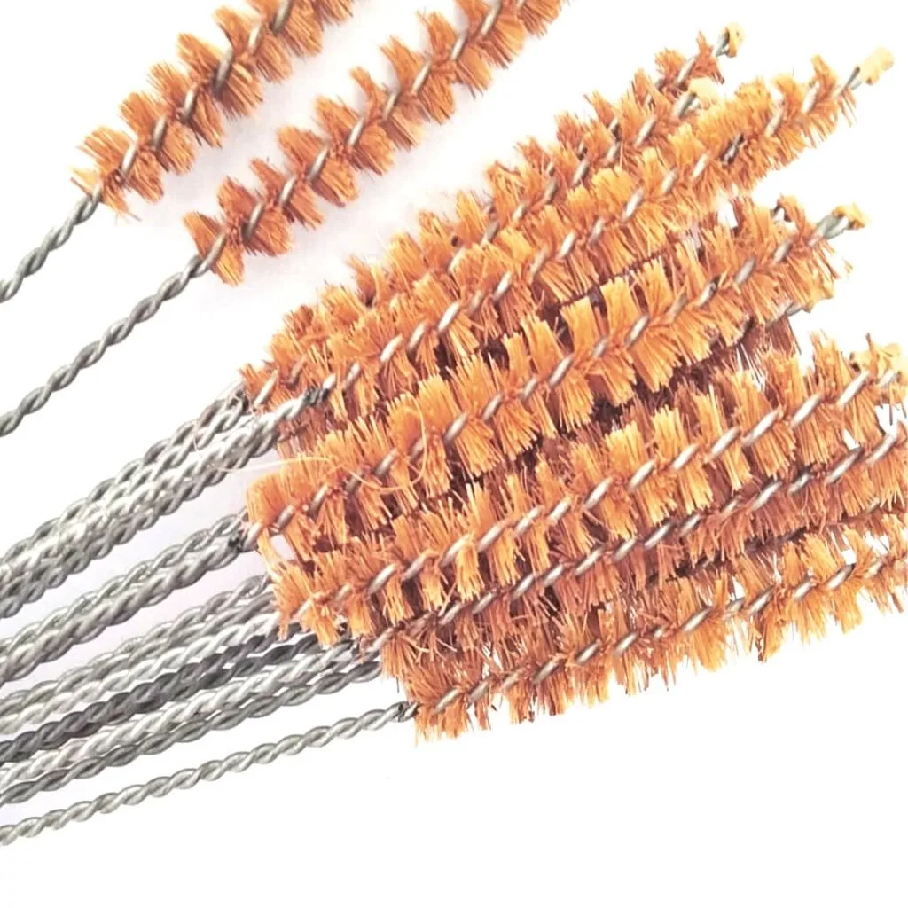 Cepillos de limpieza reutilizables para pajitas de bambú o acero inoxidable