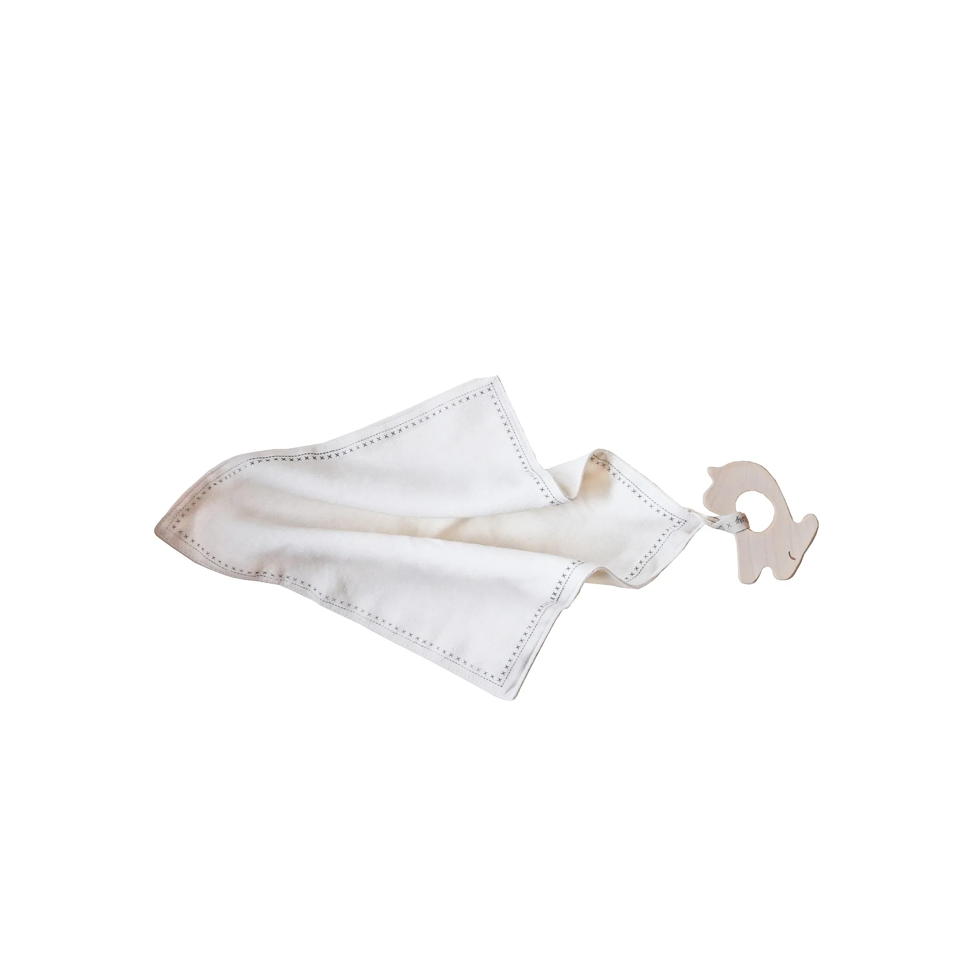 mini teether with hanky - baby rabbit