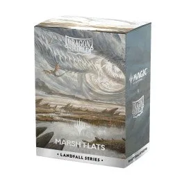Dragon Shield: Standard Matte Dual Art Magic the Gathering Landfall Series 100ct Sleeves - Marsh Flats