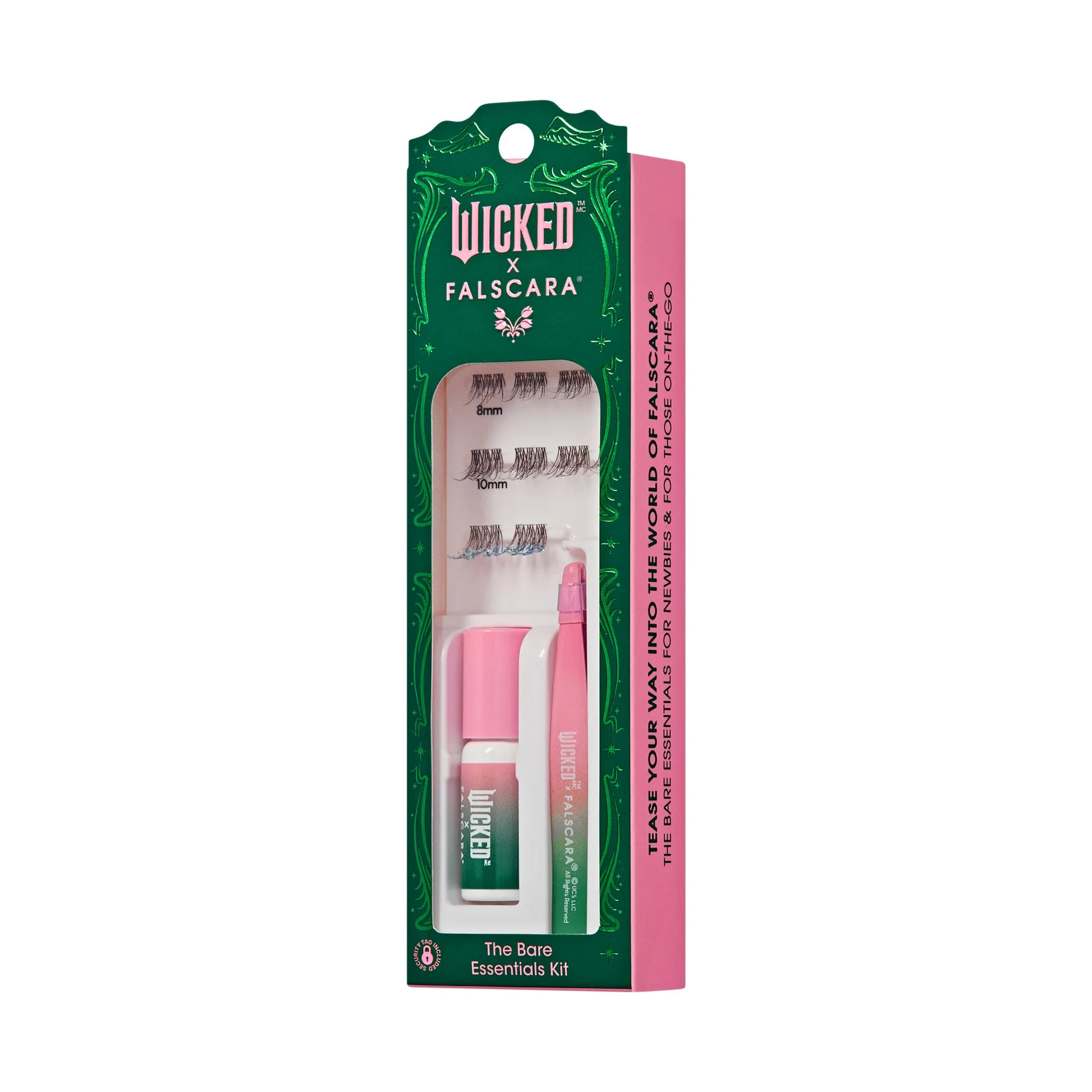 WICKED X Falscara False Eyelashes - Shimmering Shine | DIY False Lash Extensions, Natural, Cluster Lash, Wispy Lashes, 10 Wisps, 8mm-10mm
