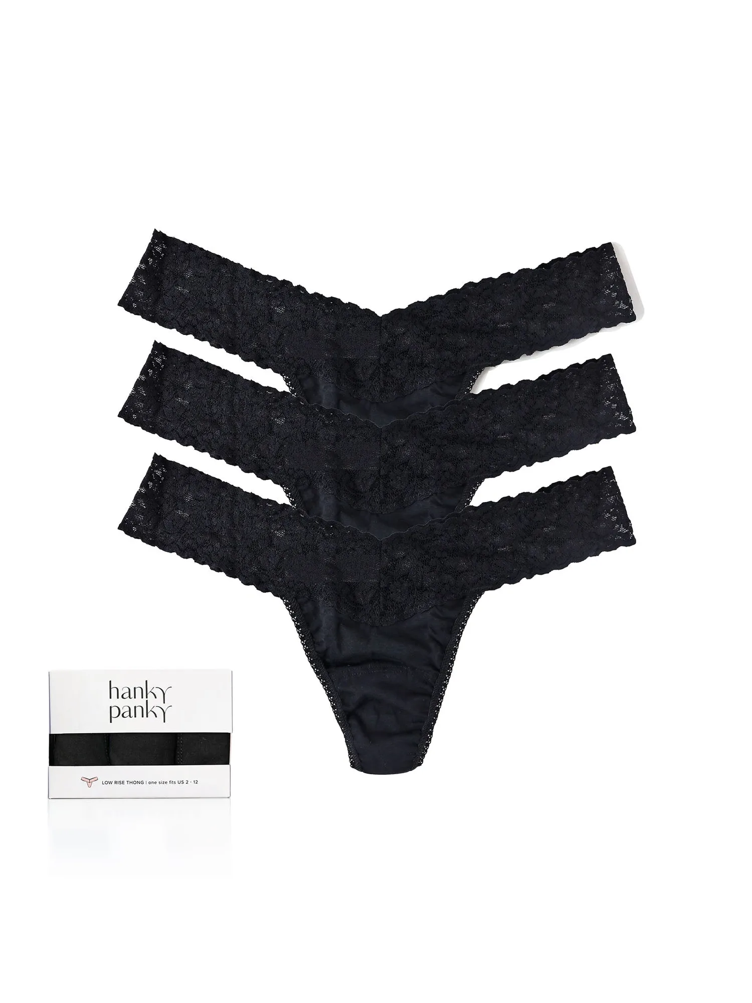 3팩 Supima® Cotton Low Rise 팬티 레이스 포함