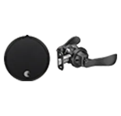 August Smart Lock Pro + Connect with Navis Paddle in Black Suede