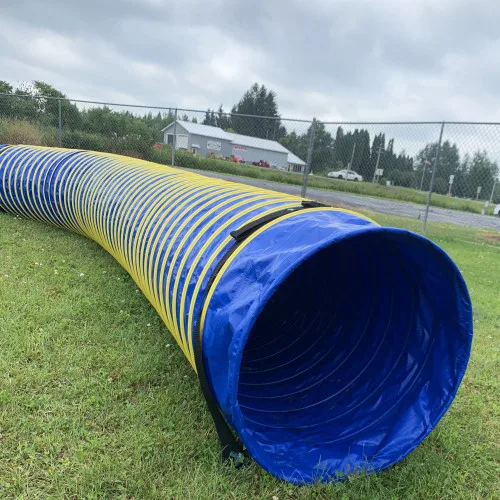 Tunnel per cani Agility da competizione, resistente, 24" x 12' (passo 4 pollici)