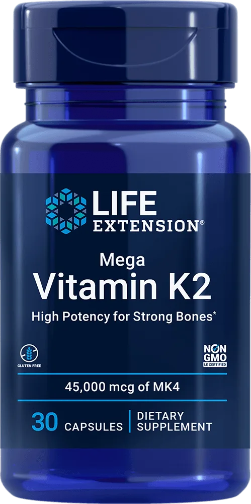Mega Vitamin K2, 45000 mcg (45 mg), 30 capsules