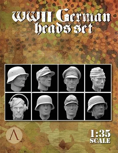 GERMAN HEADS SET WWII