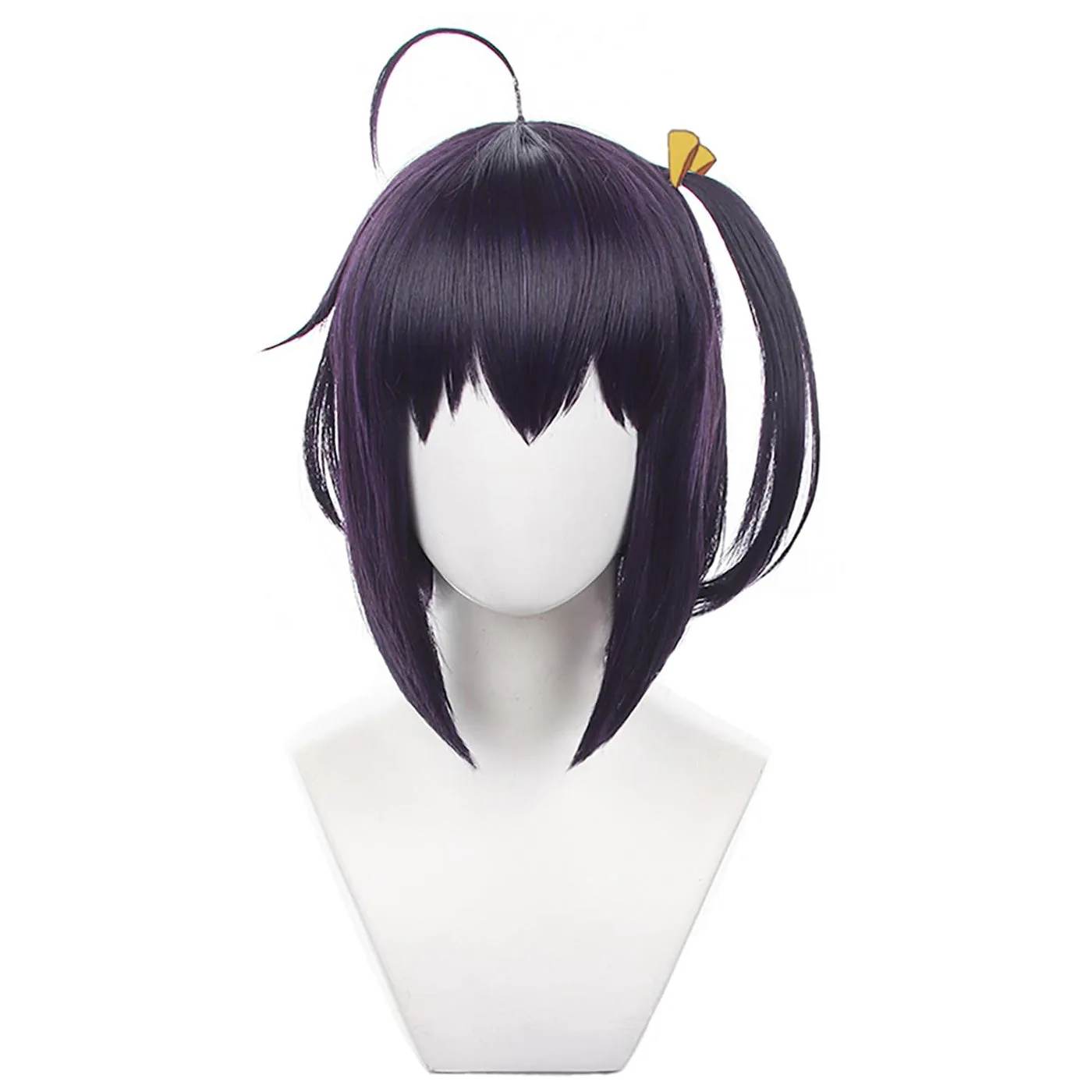 Kurze lila Cosplay-Perücke Rikka Takanashi