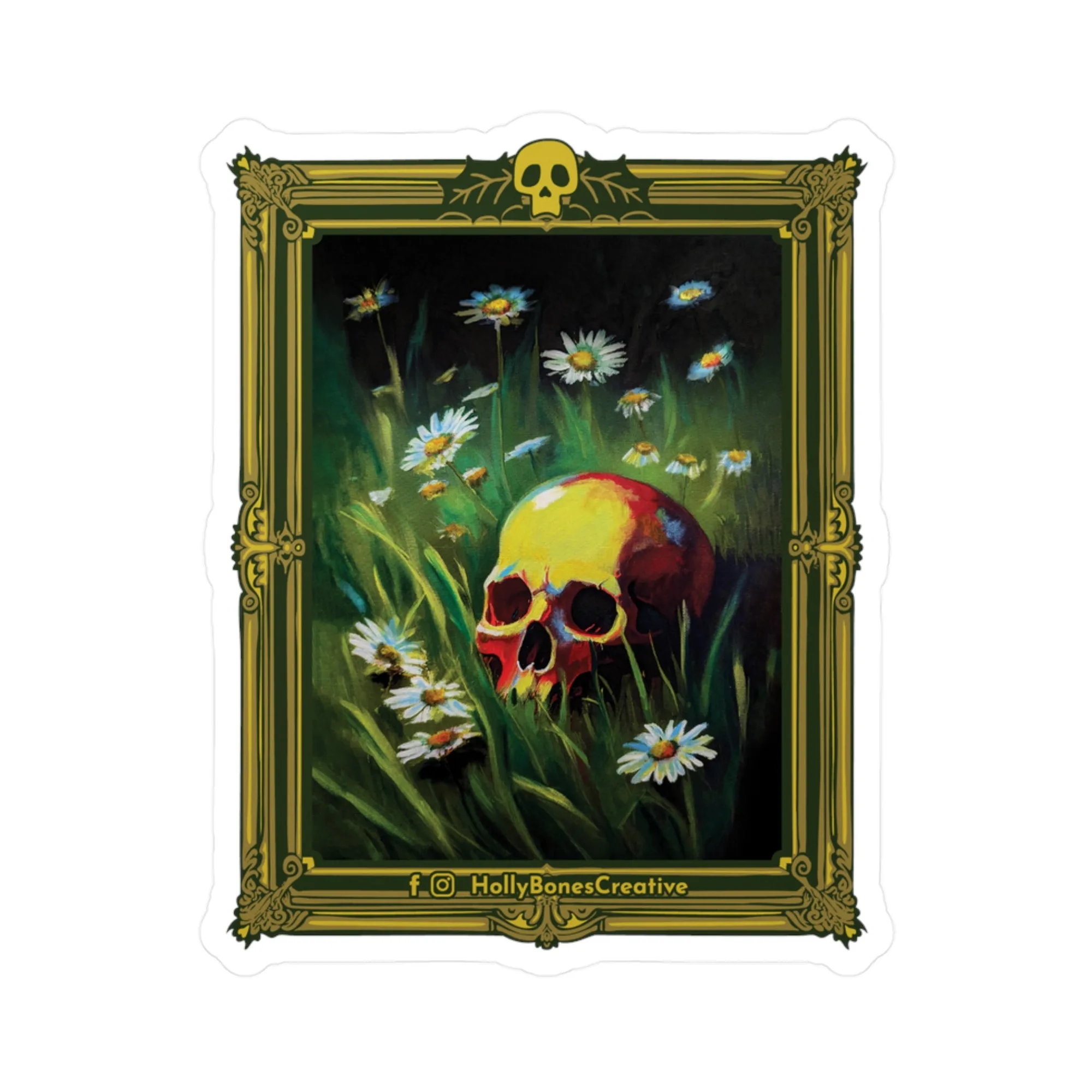 "Pushing Up Daisies No. 2" Sticker