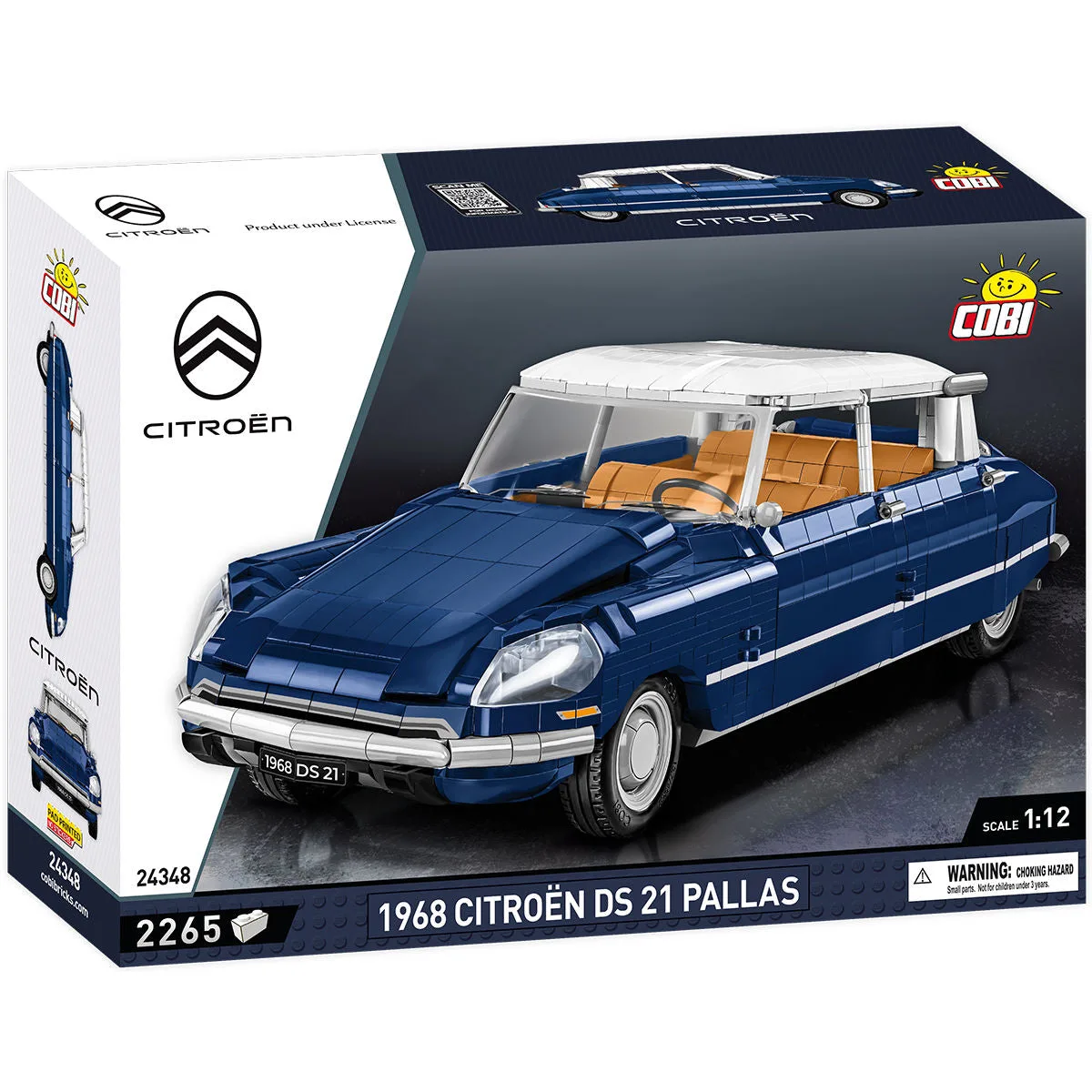 COBI 1968 Citroën DS 21 vs VW T2b Bus : Construction Rétro