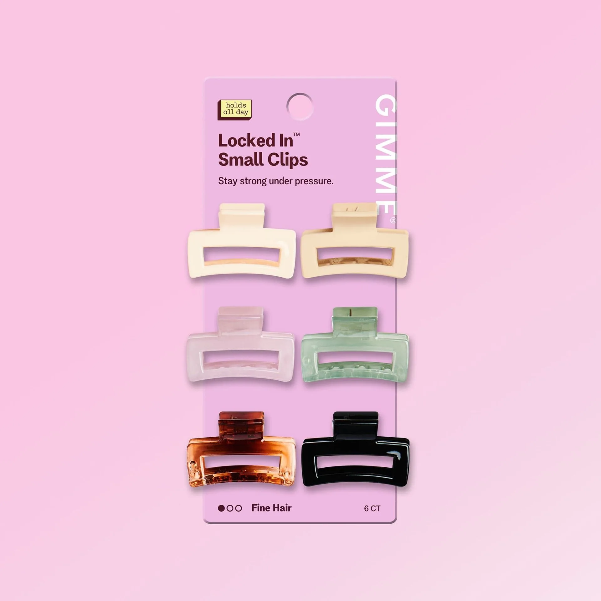 Locked In Small Claw Clips For Fine or Thinner Hair