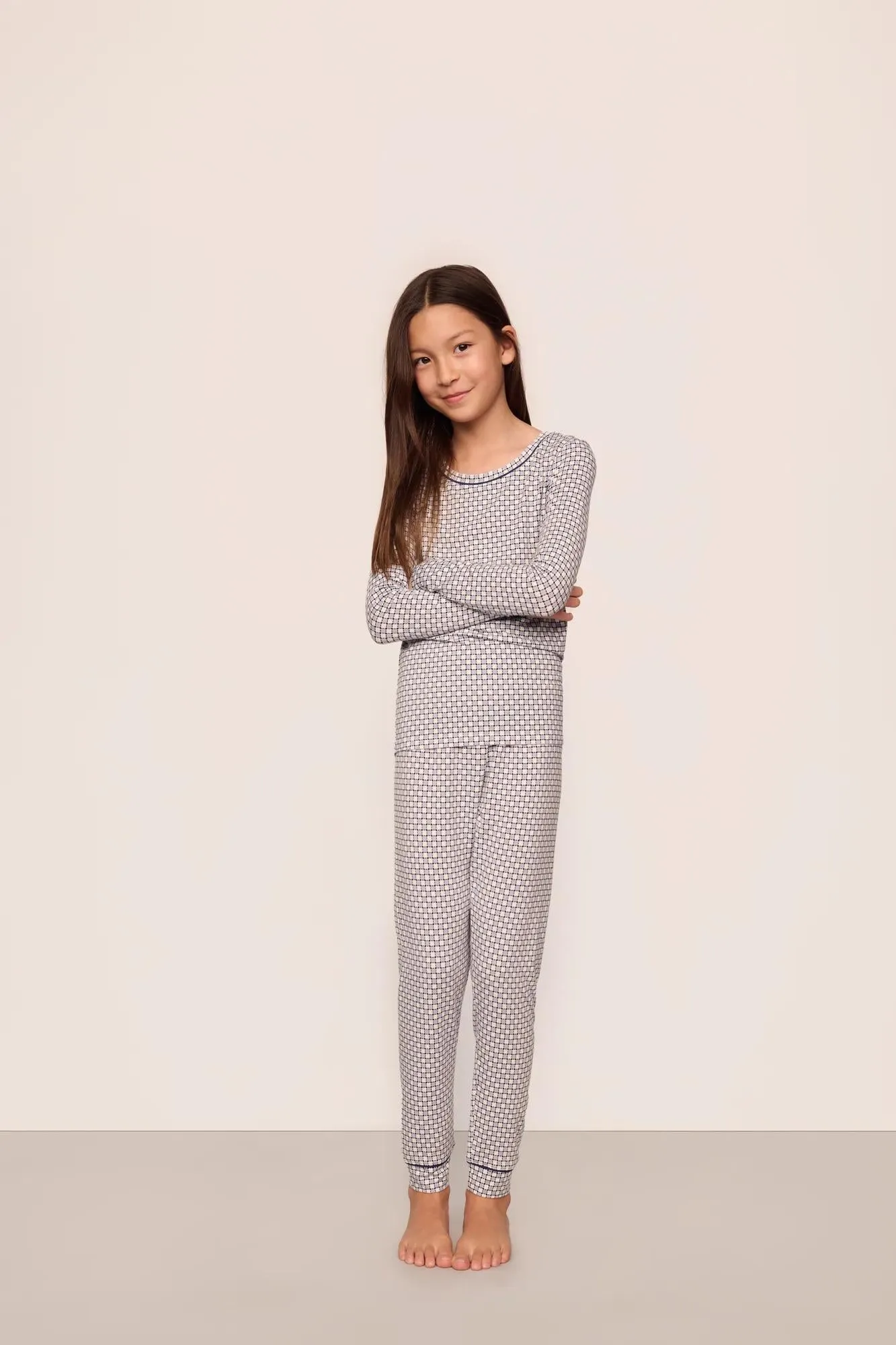 Kids Printed TENCEL™ Modal Unisex Long PJ Set