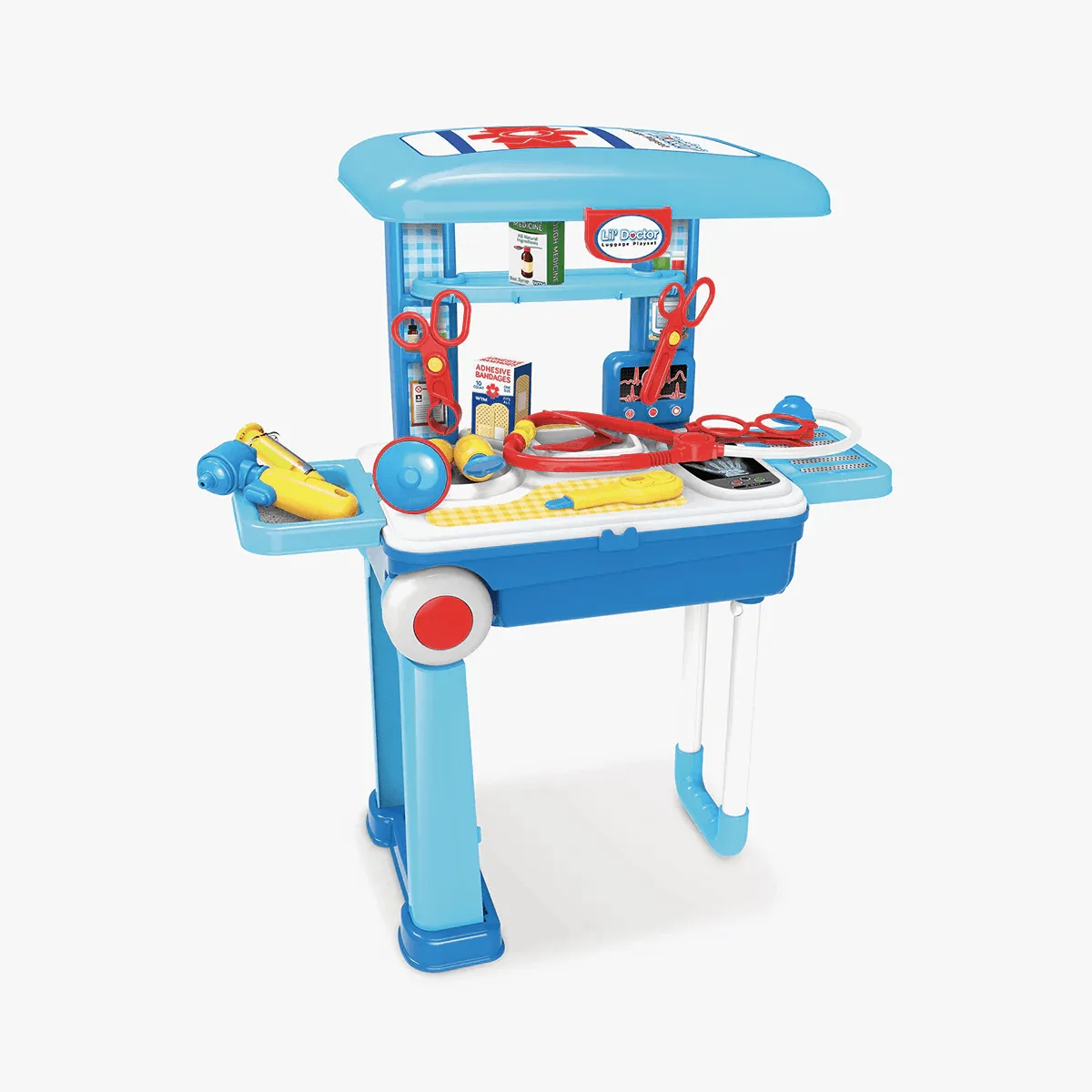 23 Piece Lil Doctor Mobile Suitcase Luggage Kids Playset