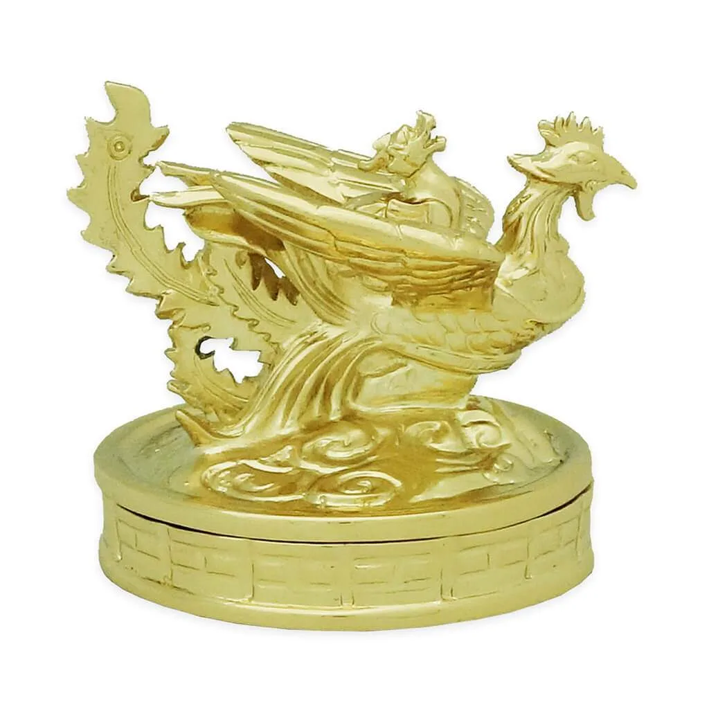 Zlatý Pi Yao jedoucí na fénixovi | FENG SHUI BESTBUY