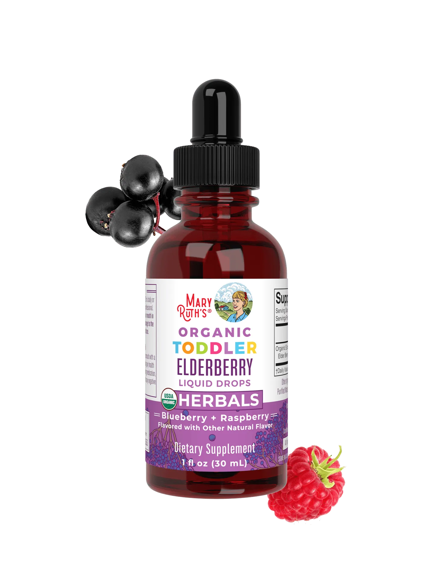 Organic Toddler Elderberry Liquid Drops