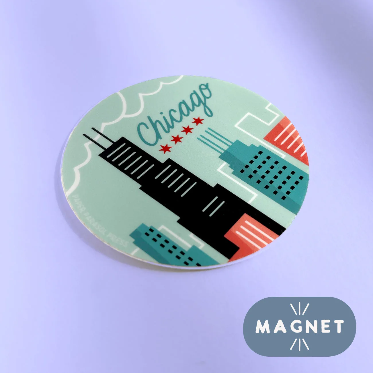 Chicago Skyline City Magnet