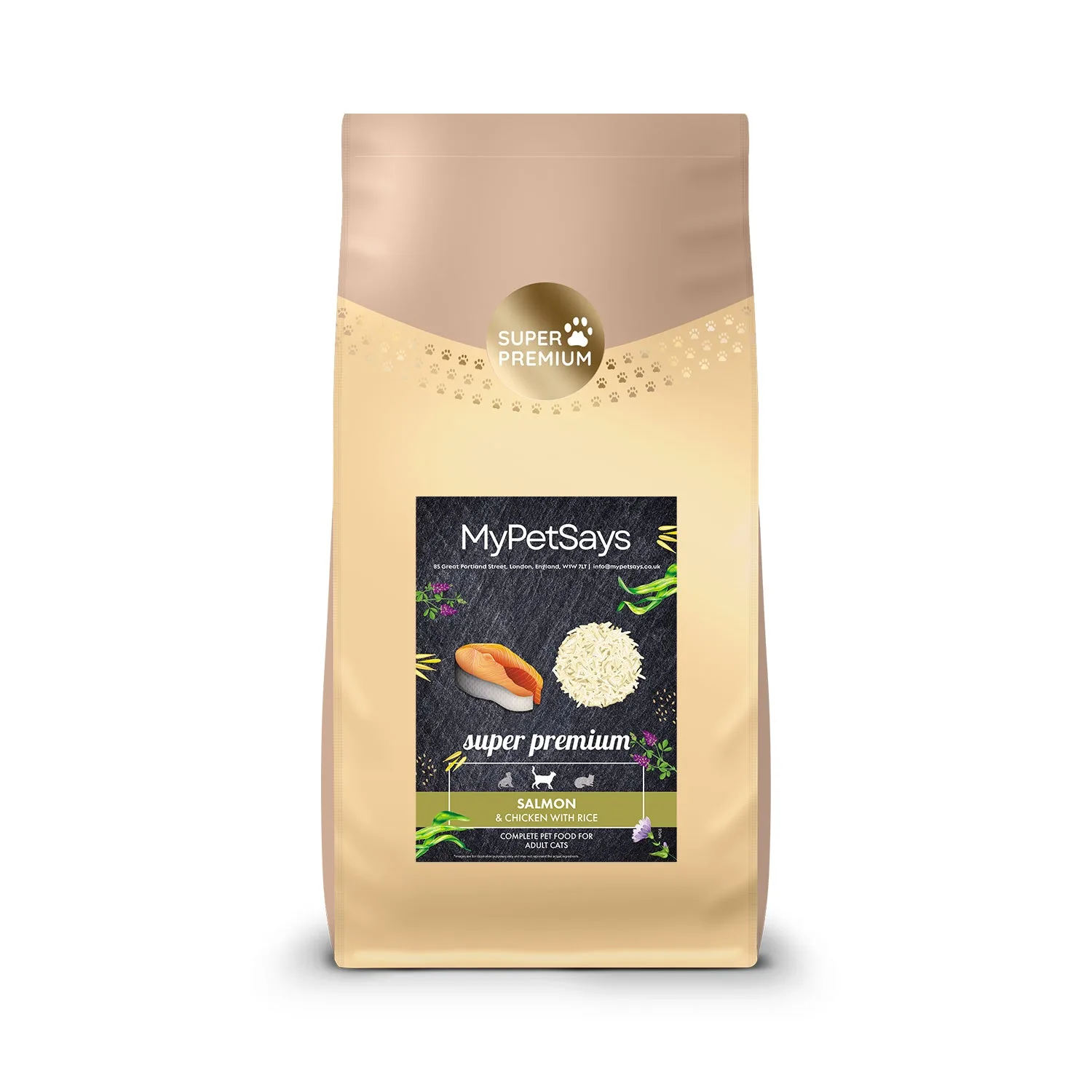 Super Premium Cat Food - Salmon & Chicken with Rice