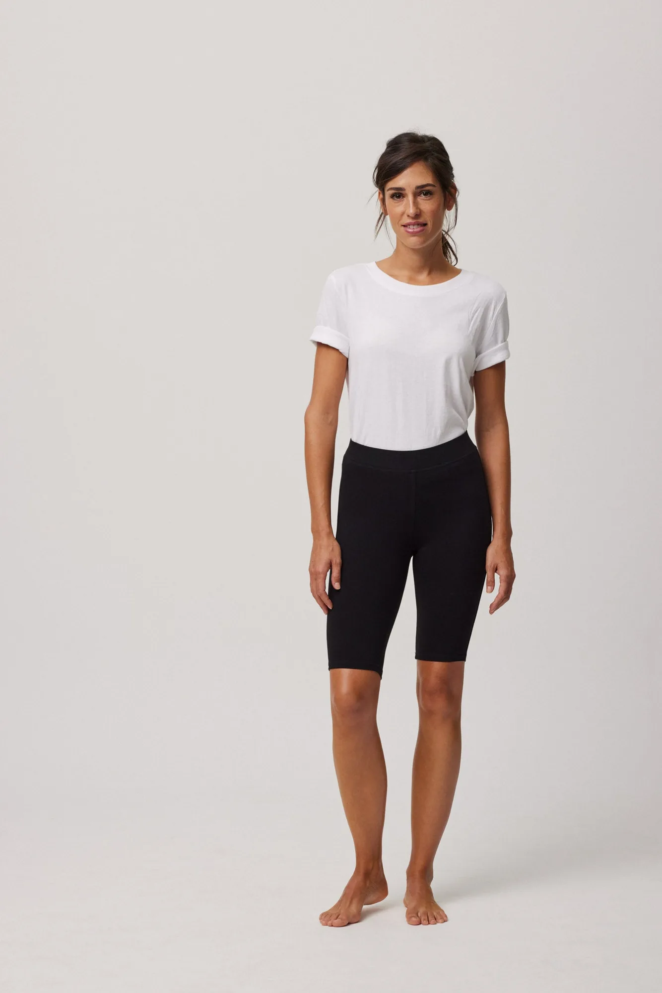 Leggings básicos cortos negro