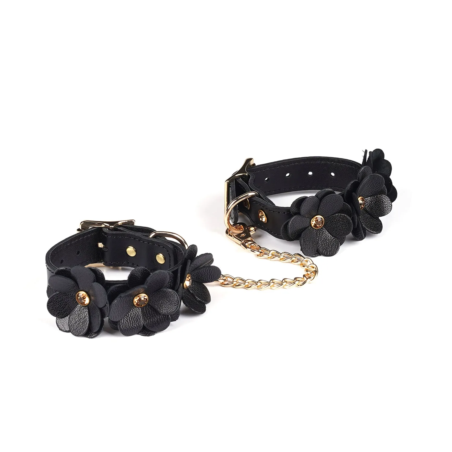 Flower Rhythm Leder-Handmanschetten
