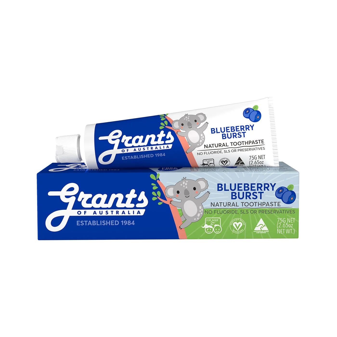 Blueberry Burst Kids Natural Toothpaste
