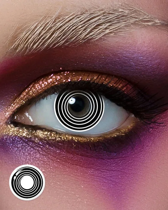 Psycho Black CL002: Bold Cosplay Contact Lenses