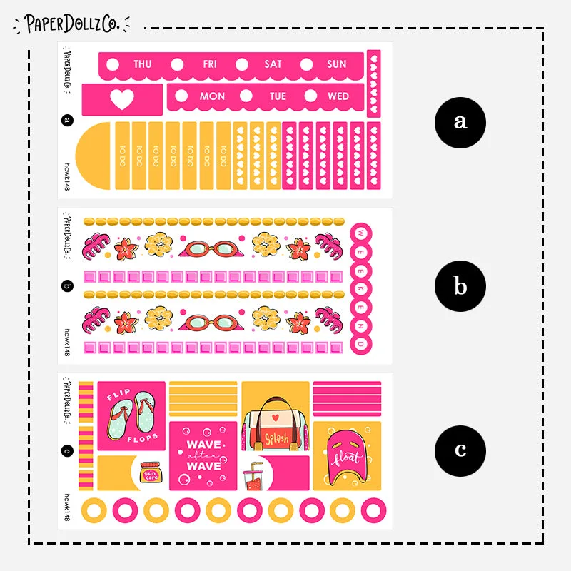Body in Motion | Hobonichi Cousin Wöchentliches Kit | hcwk148
