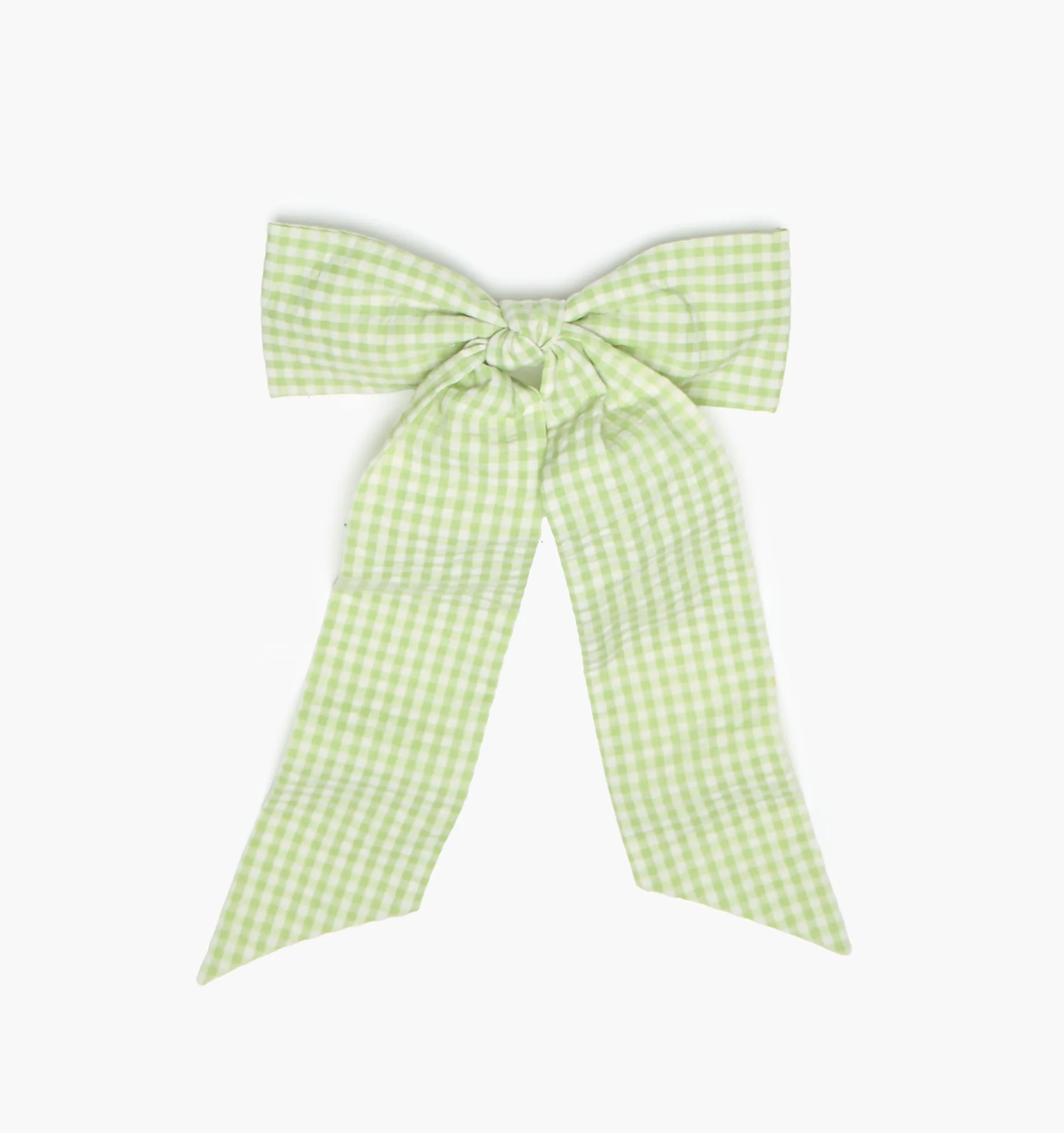 The Belle Bow - Lime Gingham