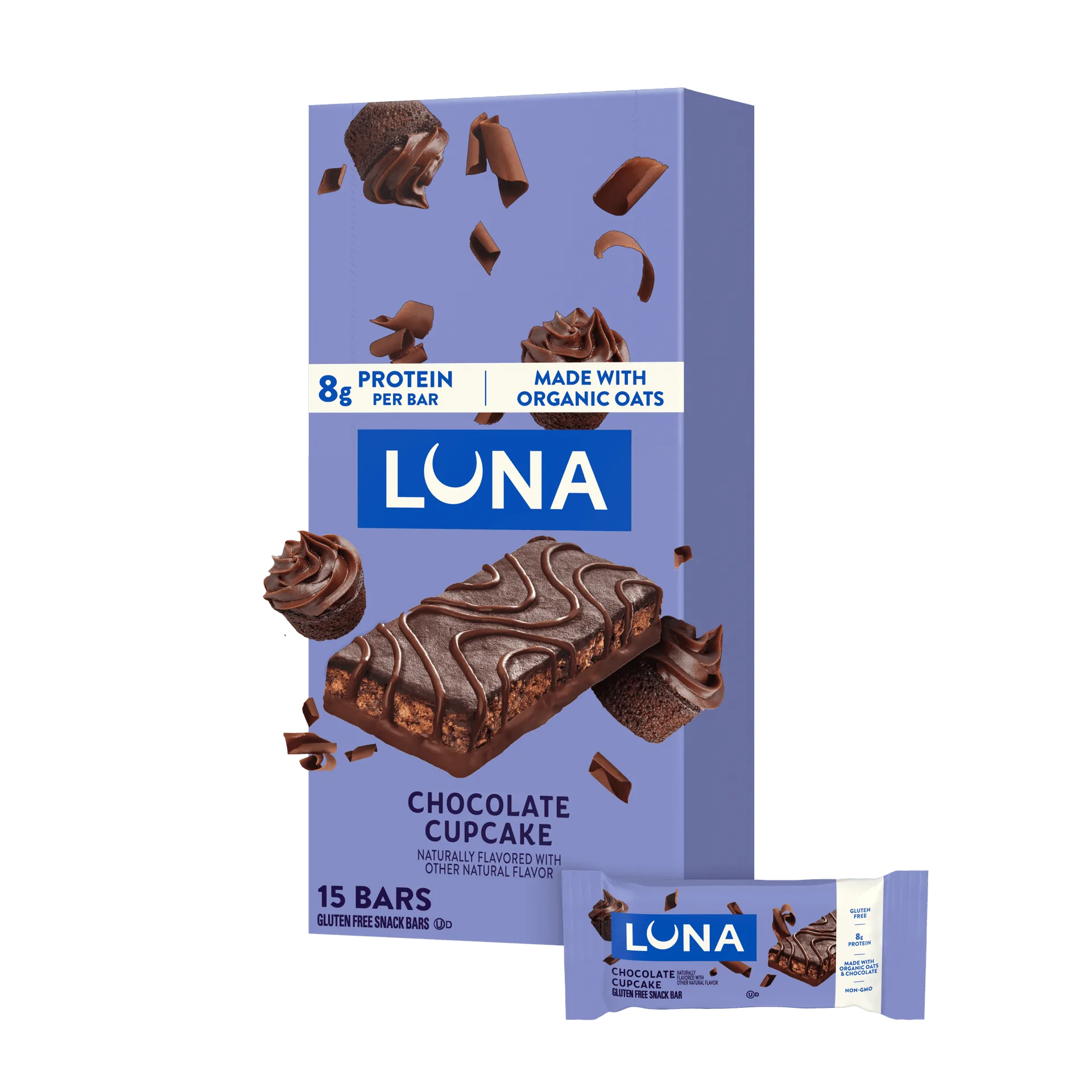 LUNA Bar Chocolate Cupcake Flavor Gluten Free Snack Bar